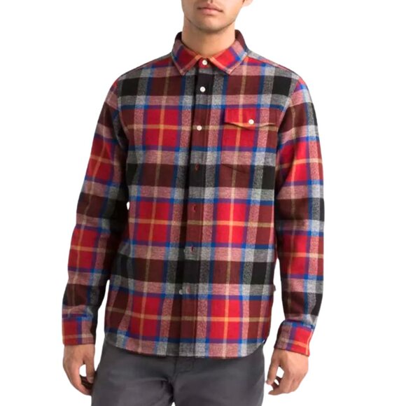 The North Face Men’s XL Red & Black Plaid Flannel Arroyo Shacket Shirt Jacket - Picture 2 of 10